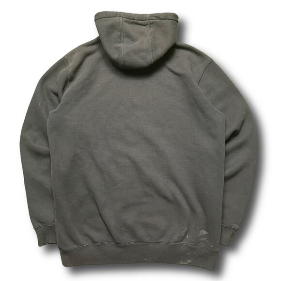 Carhartt Workwear Black White Graphic Hoodie Y2K Sweatshirt - Picture 2 of 6